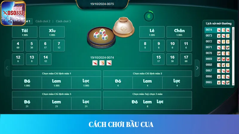 Hướng dẫn chi tiết về cách chơi bầu cua tại Xoso333