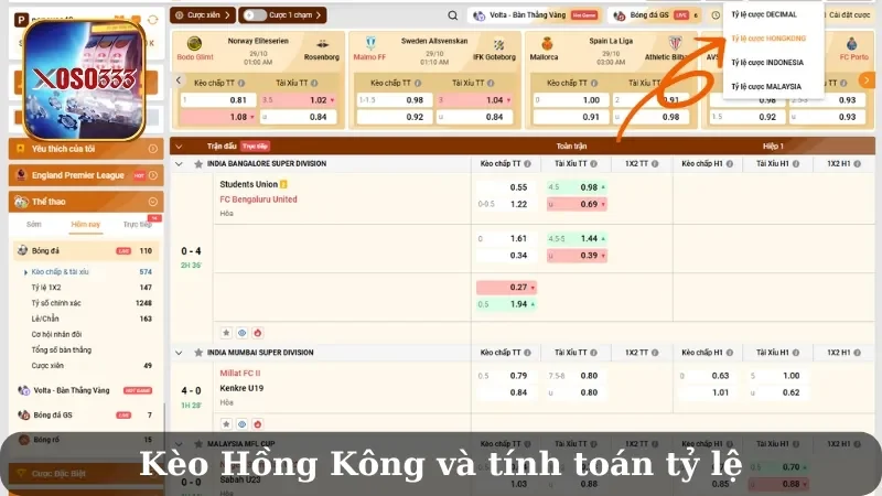 Kèo Hồng Kông trong cá cược
