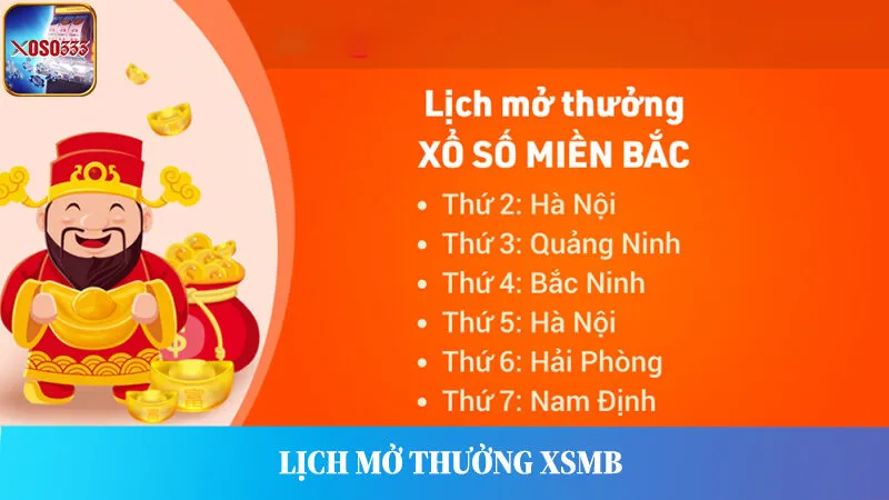 Cập nhật lịch mở thưởng thống kê XSMB theo từng tỉnh trong tuần