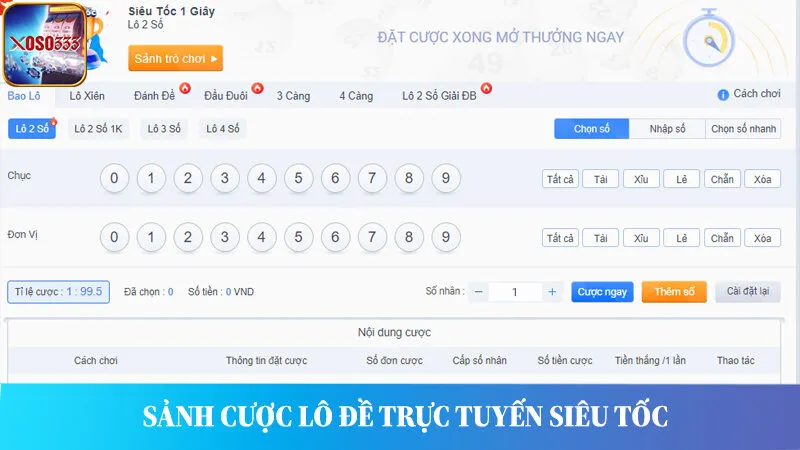 Xổ số trực tuyến siêu tốc ứng dụng công nghệ hiện đại mang tới trải nghiệm tuyệt vời cho mọi người