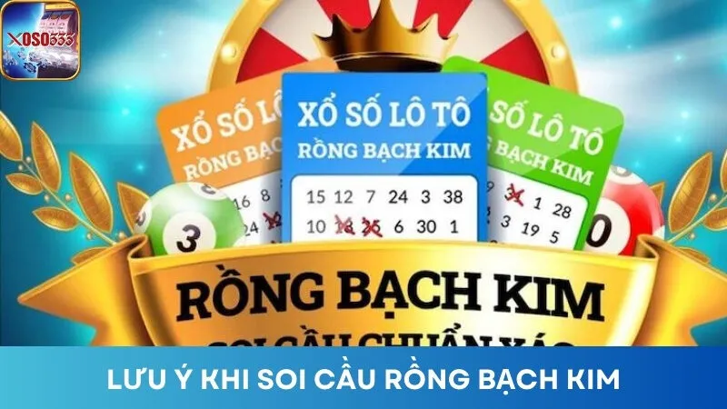 Lưu ý khi soi cầu Rồng bạch kim chuẩn xác.