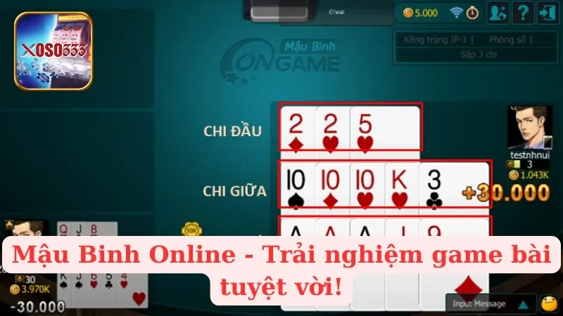 Mậu Binh Online - Game Bài Chưa Bao Giờ Hết HOT