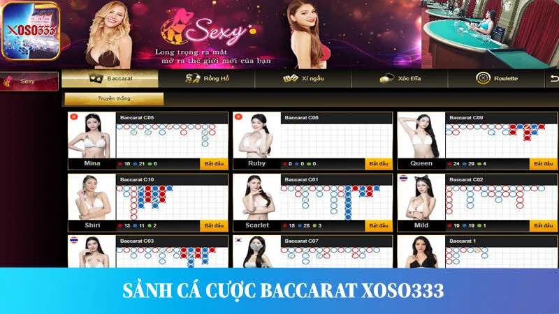 Baccarat nổi tiếng tại nhiều sòng casino hiện nay