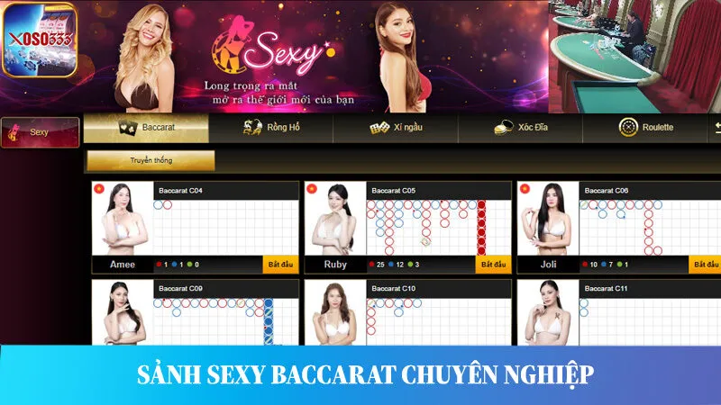 Sảnh Sexy Baccarat uy tín hàng đầu, đối tác của rất nhiều nhà hàng nổi tiếng.