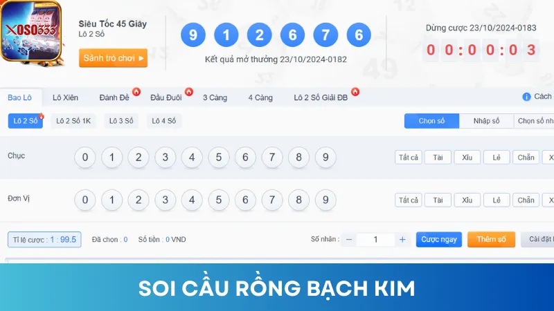 Có thể thực hiện soi cầu dựa theo dữ liệu nuôi lô khung