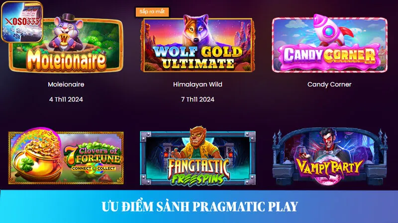 Sảnh Pragmatic Play uy tín, không gian đẳng cấp.